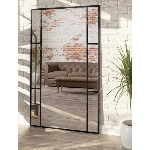 Spiegel in Loftoptik mit Sprossenleisten - BARBARA -... 2