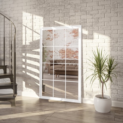 Spiegel in Loftoptik mit Sprossenleisten - TELIMENA -...