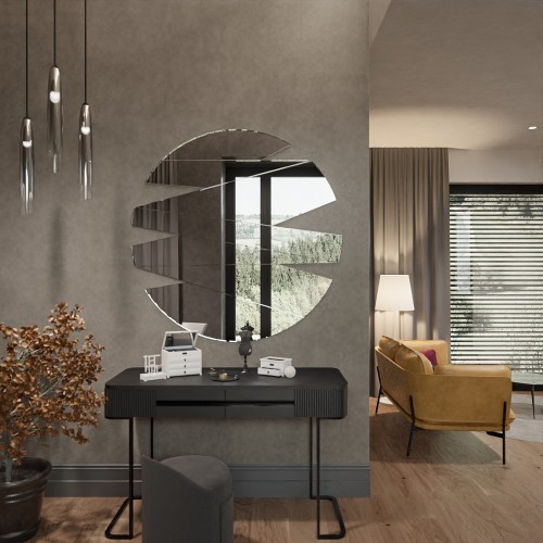 Dekorativer runder Spiegel - ZOJA 2