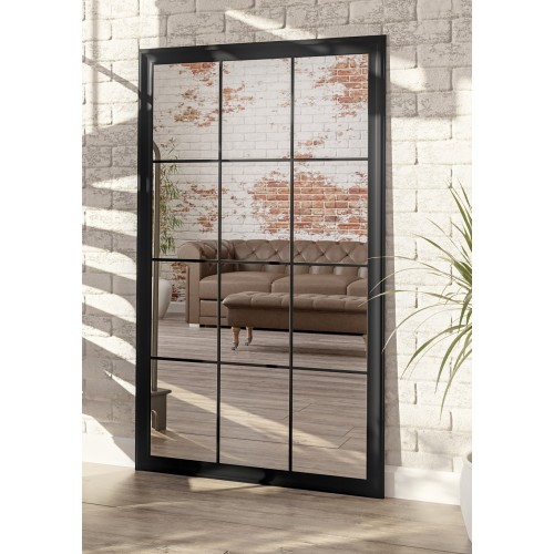 Spiegel in Loftoptik mit Sprossenleisten - TELIMENA -... 2