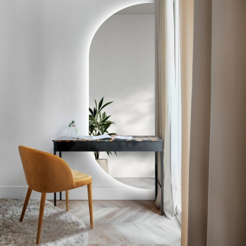 Unregelmäßig geformter Spiegel mit Beleuchtung - NOE IN...