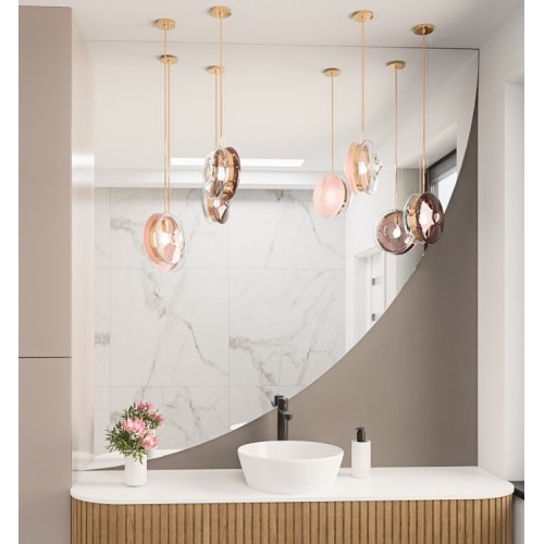 Badezimmerspiegel Viertelkreis 2