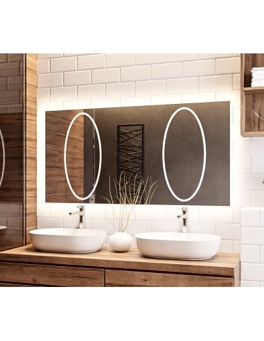 Rechteckiger Badezimmerspiegel mit Beleuchtung...