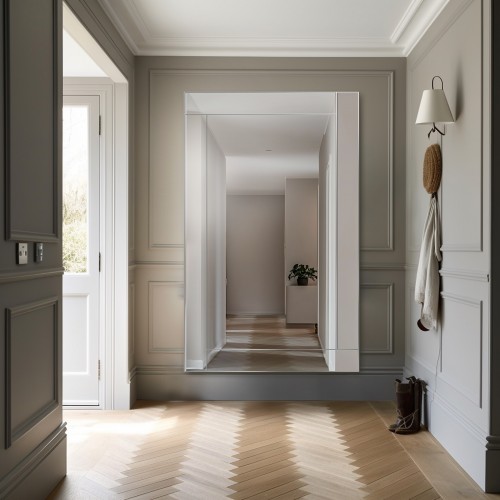 Spiegel mit Spiegelrahmen - Kristall