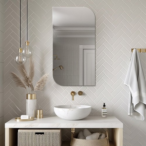 Spiegel mit unregelmäßiger Form - TRÄNE