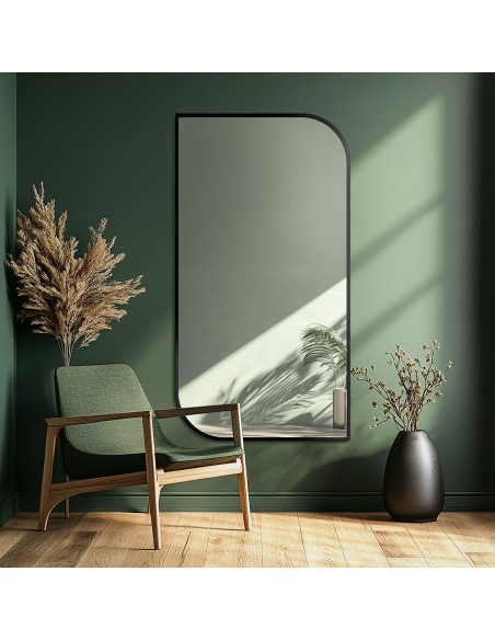 Spiegel in schwarzen Rahmen- MDF SLIM- TRÄNE – Rahmenfarbe zu Auswahl