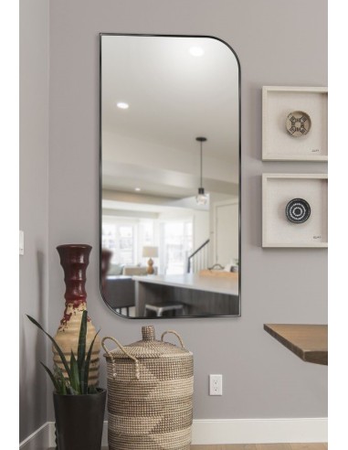 Spiegel in schwarzen Rahmen- MDF SLIM- TRÄNE –...