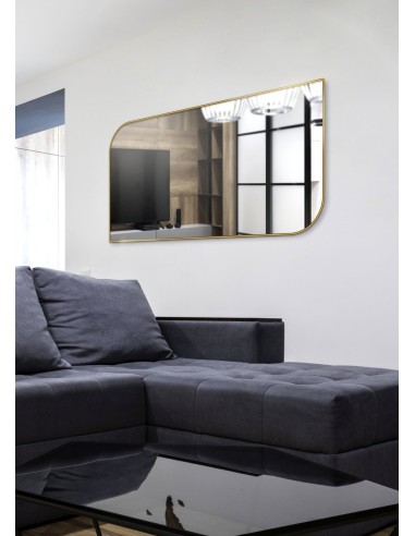 Spiegel mit goldenem Rahmen MDF SLIM - TRÄNE -...