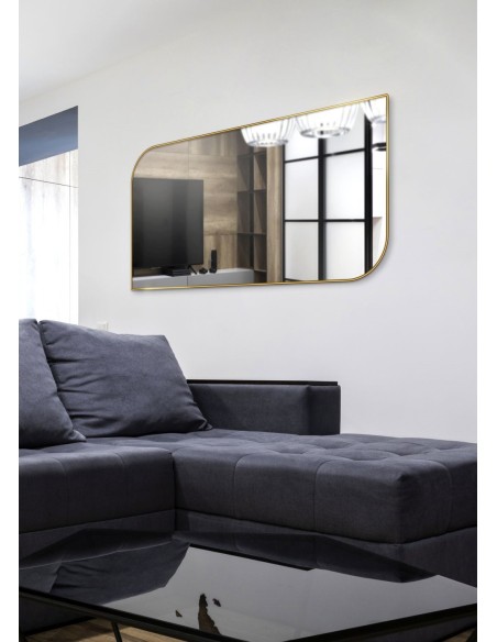 Spiegel mit goldenem Rahmen MDF SLIM - TRÄNE - Rahmenfarbe nach Wahl