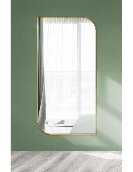 Spiegel mit goldenem Rahmen MDF SLIM - TRÄNE - Rahmenfarbe nach Wahl