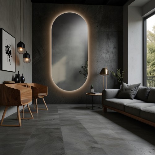 Ovaler Spiegel mit Hintergrundbeleuchtung - NIKO LED 2