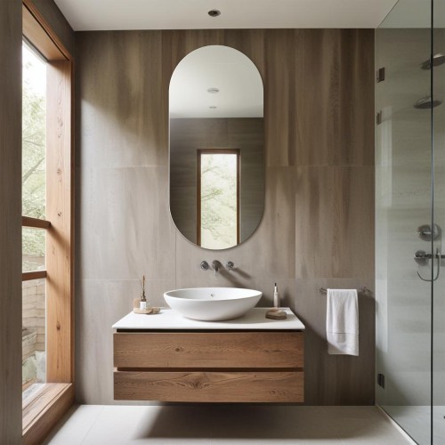 Badezimmerspiegel oval - NIKO