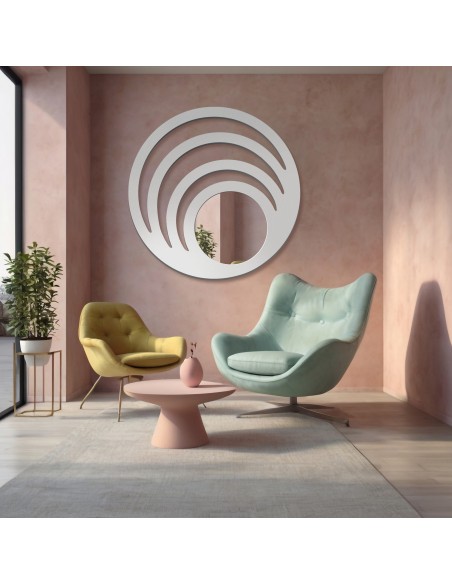 Dekospiegel mit MDF-Rahmen – TESS - Rahmenfarbe nach Wahl