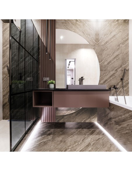 Spiegel zweiteiliger Halbkreis - DOPPIO