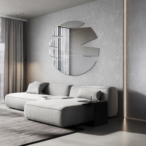 Dekorativer runder Spiegel - ZOJA