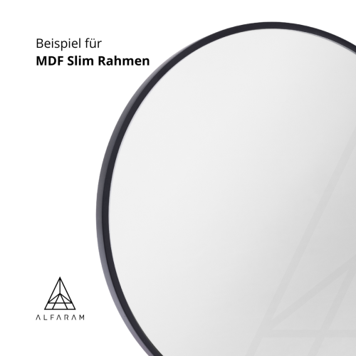 Ovaler Spiegel mit schwarzem Rahmen MDF SLIM, mit... 2