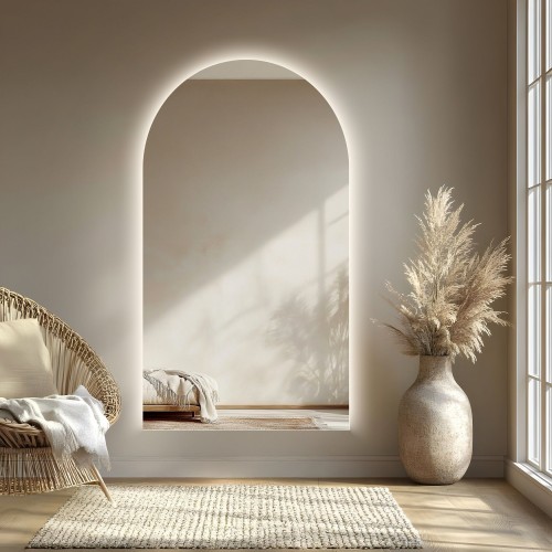 Bogenspiegel für Badezimmer mit Hintergrundbeleuchtung -... 2