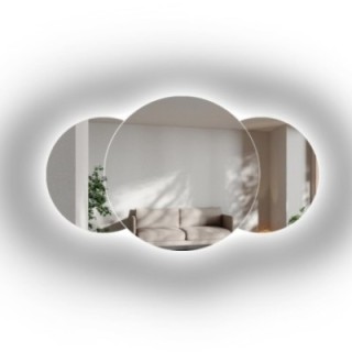 Spiegelset für Badezimmer mit Hintergrundbeleuchtung - UNIVERSE DOUBLE LED