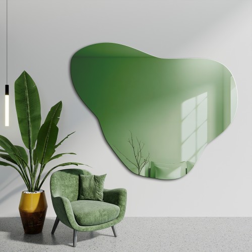 Unregelmäßiger grüner Spiegel – EMERALD GREEN