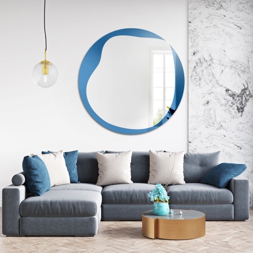 Unregelmäßiger blauer Spiegel – ICY BLUE
