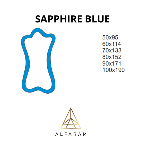 Unregelmäßiger blauer Spiegel – SAPPHIRE BLUE 2