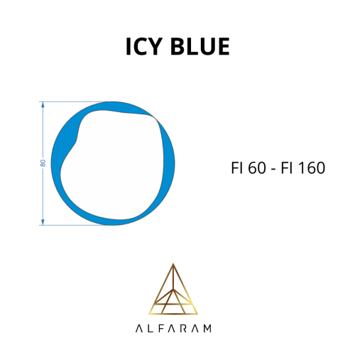 Unregelmäßiger blauer Spiegel – ICY BLUE 2