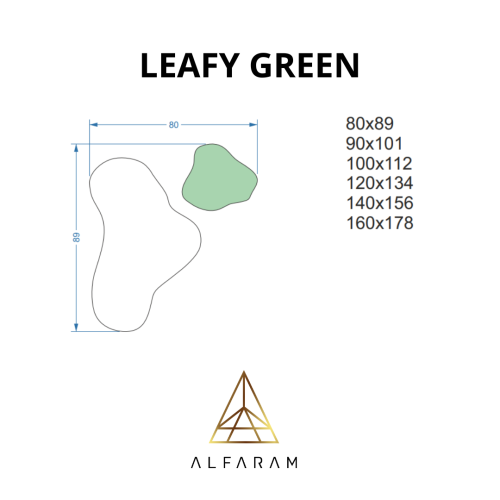 Unregelmäßiger grüner Spiegel – LEAFY GREEN 2