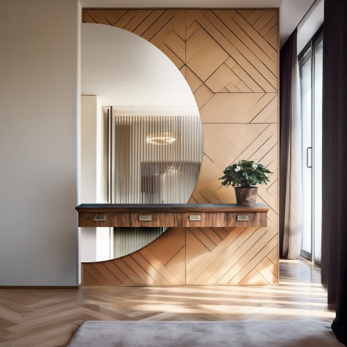 Spiegel zweiteiliger Halbkreis - DOPPIO 2