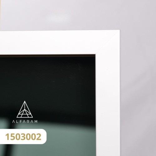 Moderner Ovalspiegel mit Holzrahmen - RENA 2