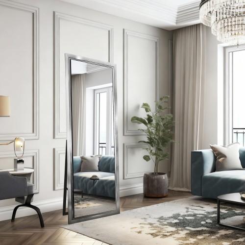 Standspiegel mit Holzrahmen für Garderobe - 5201 -...