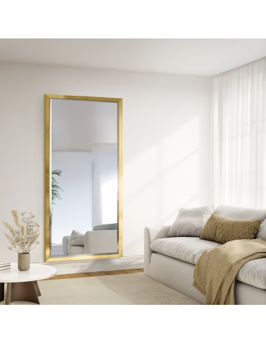 Spiegel mit elegantem Holzrahmen in Gold und...