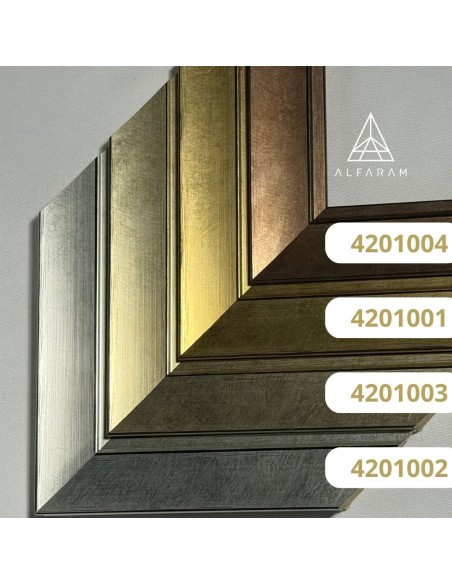 Spiegel mit stilvollem modernem Rahmen - 4201 - Rahmenfarbe nach Wahl