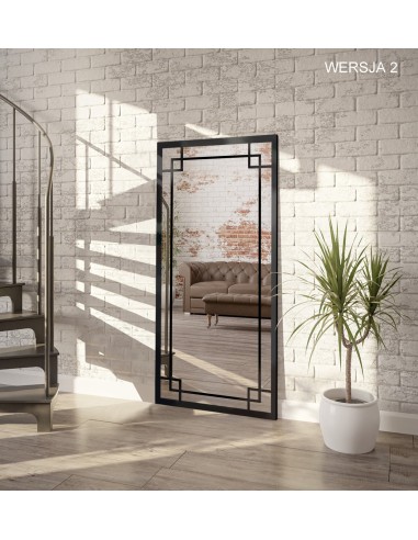 Spiegel in Loftoptik mit Sprossenleisten -...