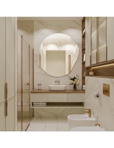 Dekorativer Spiegel in organischer Form - CYRKON