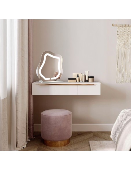 Kosmetikspiegel mit sandgestrahlter Beleuchtung - FLOW LED PETITE