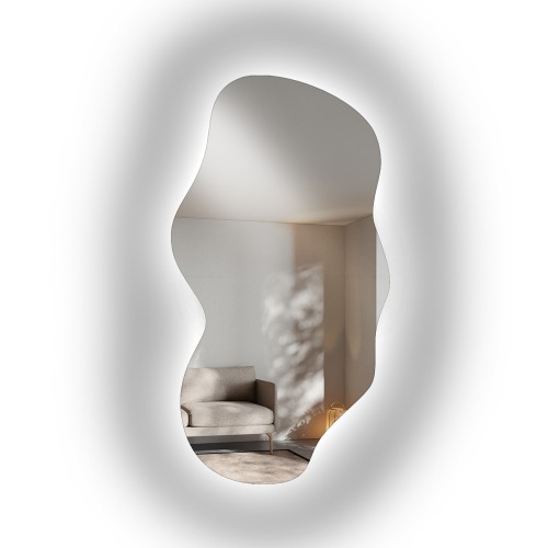 Spiegel in organischer Form mit Beleuchtung – VERALUCE LED 2