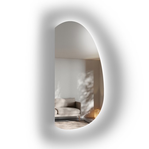 Spiegel in organischer Form mit LED-Beleuchtung –... 2