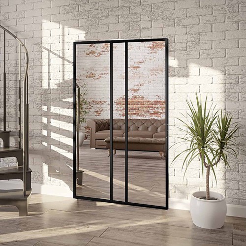 Loft-Spiegel mit Sprossen - WINCENT - Rahmenfarbe nach...