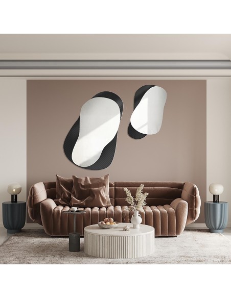 Dekorative Spiegel auf ornamentiertem Glas Master Point - LUXORA GRAVELO