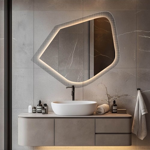 Spiegel auf ornamentiertem Glas Master Flex mit... 2