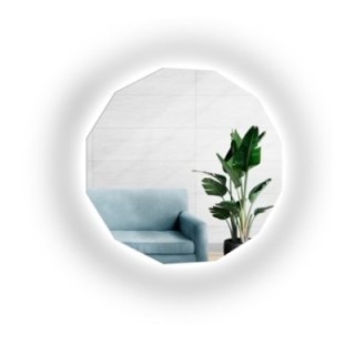 Mehreckiger Badezimmerspiegel mit Hintergrundbeleuchtung - FOREM LED