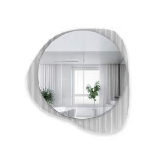 Dekorativer Spiegel auf ornamentiertem Glas Estriado - LUXORA ELEGRA