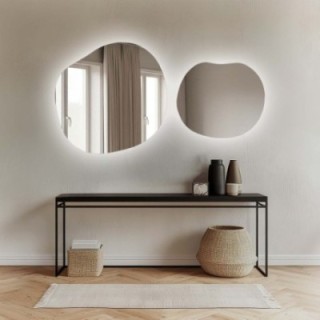 Set aus organischen Spiegeln mit Beleuchtung - SODALIT LED