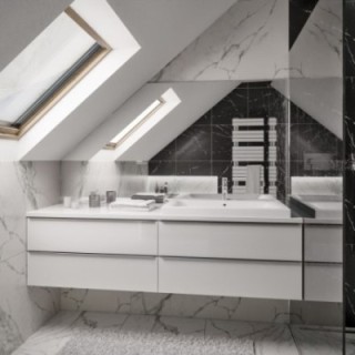 Dachschrägenspiegel für Badezimmer - NACH MAẞ - DAJNA
