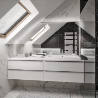 Dachschrägenspiegel mit LED-Hintergrundbeleuchtung - NACH MAẞ - IZERA LED