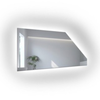 Dachschrägenspiegel mit LED-Hintergrundbeleuchtung - NACH MAẞ - IZERA LED