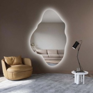 Asymmetrischer Spiegel mit Beleuchtung – POCO LED