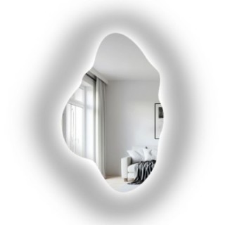 Asymmetrischer Spiegel mit Beleuchtung – POCO LED