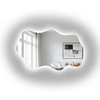 Asymmetrischer Spiegel mit Beleuchtung – LULLABY LED