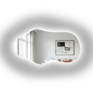 Asymmetrischer Spiegel mit Beleuchtung – MELODY LED